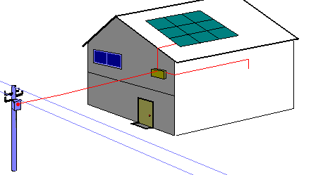 Casa fotovoltaico energia