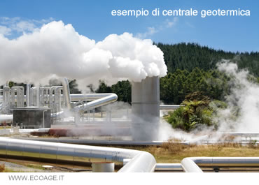 un esempio di centrale geotermica