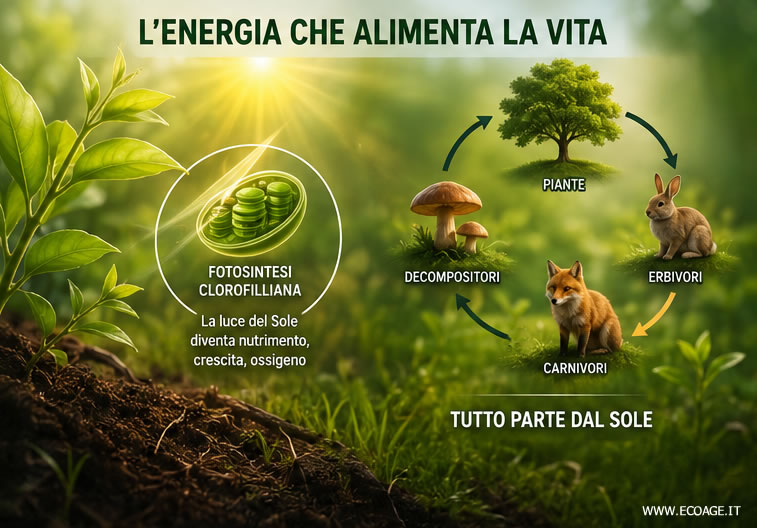 la catena alimentare e la fotosintesi clorofilliana